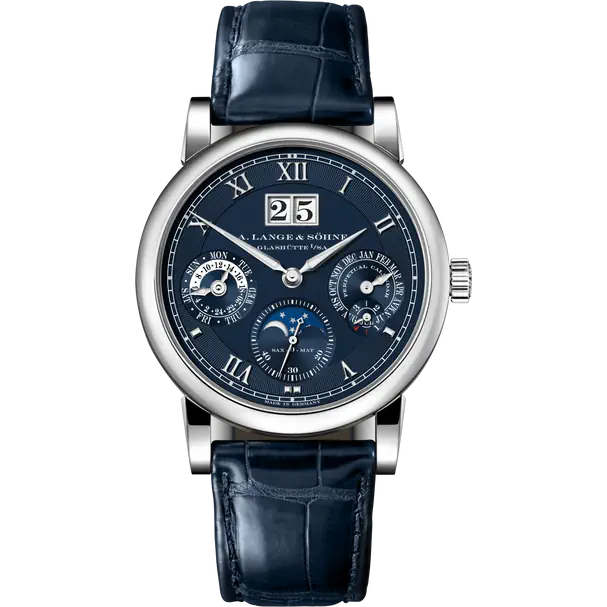 A.Lange & Söhne Langematik Perpetual Calendar and Moonphase - 38.5MM - White Gold - Blue Dial - 310.028E nyc watcher nyc watches