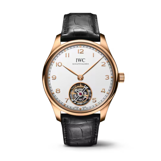 IWC Portugieser - Tourbillon - Rose Gold - 42.4 MM - White Dial - IW545801 nyc watcher nyc watches