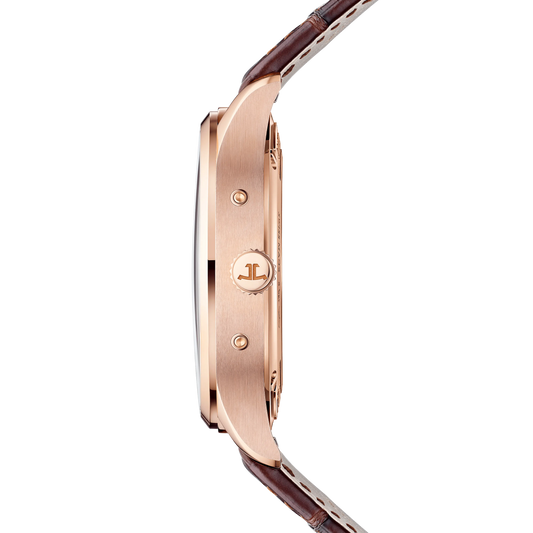 JLC - Master Control Calendar - 40 MM - Pink Gold - Silvered-Gray Dial - Brown Leather Strap - Q4142520
