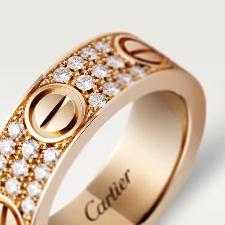 Cartier Ring - Rose Gold - Diamond Paved - B4087600