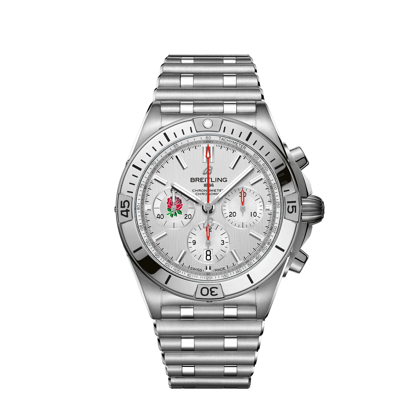 Breitling Chronomat Stainless steel 42 MM - Stainless steel Bracelet - Silver Dial - AB0134A71A1A1