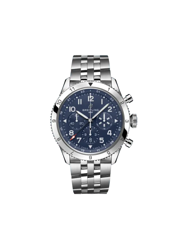 Breitling Avenger Stainless Steel 46 MM - Stainless Steel Bracelet - Blue Dial - AB04451A1C1A1