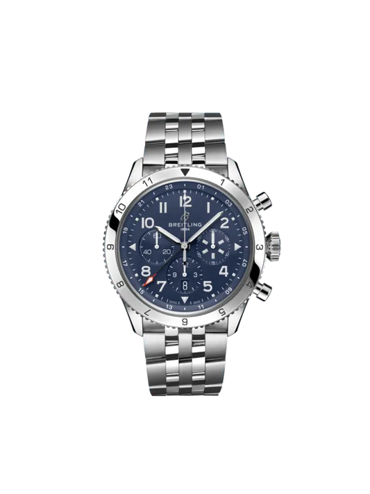 Breitling Avenger Stainless Steel 46 MM - Stainless Steel Bracelet - Blue Dial - AB04451A1C1A1