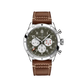 Breitling Classic AVI Stainless Steel 46 MM - Brown Calfskin Strap - Mint Green Dial - AB04452A1L1X1