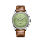 Breitling Premier Stainless Steel 40 MM - Brown Leather Strap - Pistachio Green Dial - AB0930D31L1P1