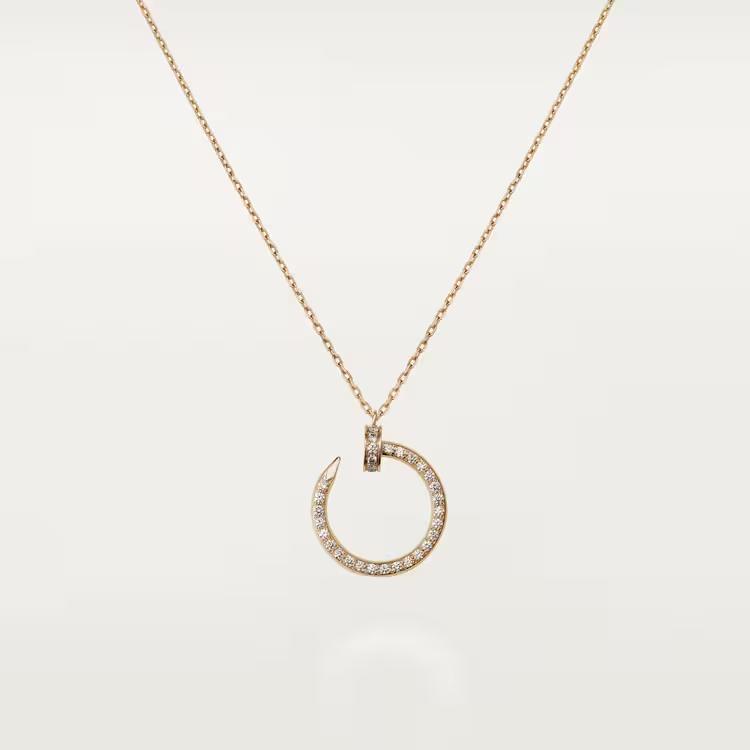 Cartier Just Un Clou Necklace - Rose Gold Diamonds - B7224894