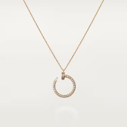 Cartier Juste Un Clou Necklace - Rose Gold - Diamonds - B7224893
