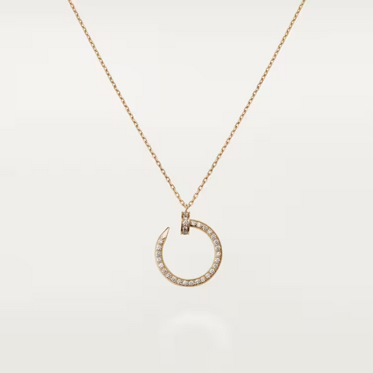 Cartier Juste Un Clou Necklace - Rose Gold - Diamonds - B7224893