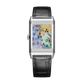 JLC - Reverso Tribute Saam Comes To Alburz - Limited Edition - 45.6 MM x 27.4 MM - White Gold - Green Guilloché Enamel Dial - Black Leather Strap - Q39334S3