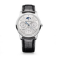 JLC - Master Ultra Thin Perpetual Calendar - 39 MM - Stainless Steel - Silvered-Gray Dial - Black Leather Strap - Q114842J