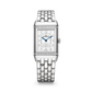 JLC - Reverso Classic Duetto - 40 MM x 24.4 MM - Stainless Steel - Silvered-Gray/Blue Dial - Diamond-Set Case - Stainless Steel Bracelet - Q2578181