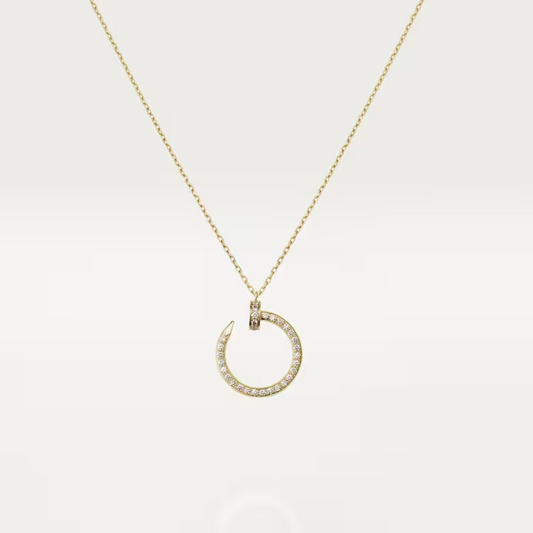 Cartier Juste Un Clou Necklace - Yellow Gold - Diamonds - B7224895