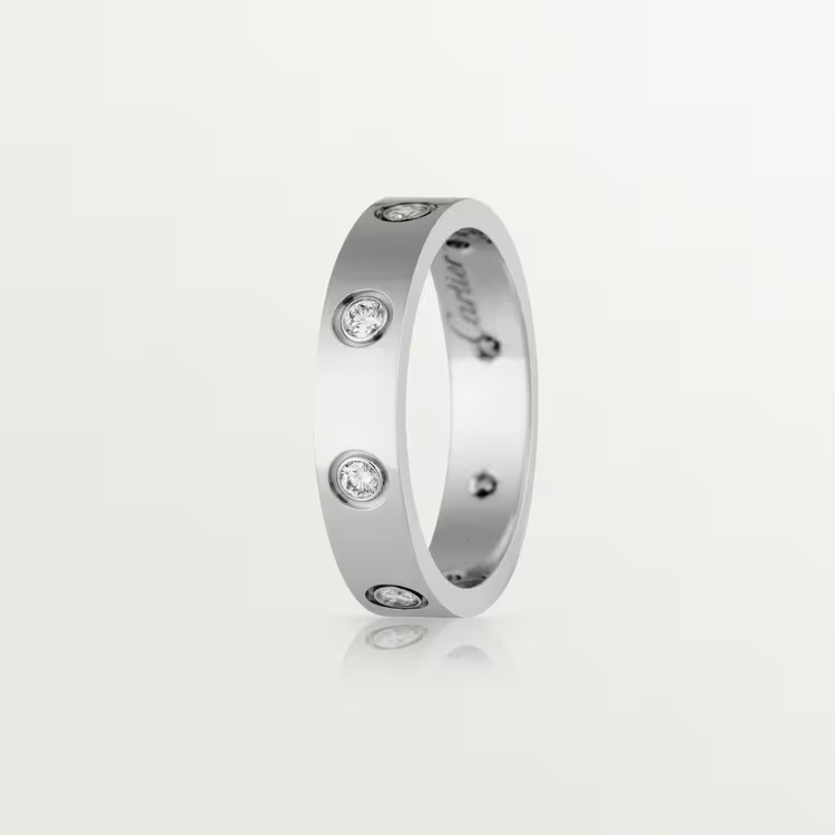 Cartier Love Wedding Band - White Gold - Diamonds - B4050600