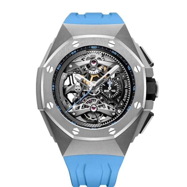 Audemars Piguet - Royal Oak - Tourbillon and Chronograph - 44 MM - Titanium - 26587TI.OO.D031CA.01 nyc watcher nyc watches