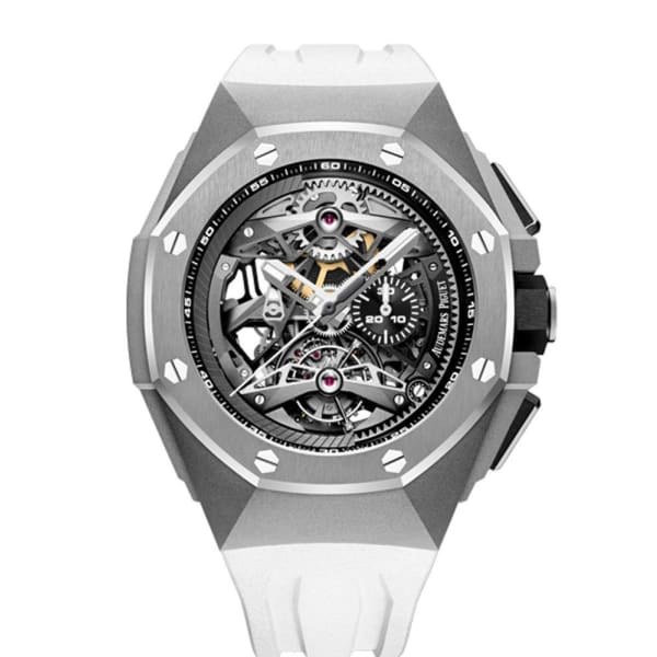 Audemars Piguet - Royal Oak - Tourbillon and Chronograph - 44 MM - Titanium - 26587TI.OO.D010CA.01  nyc watcher nyc watches