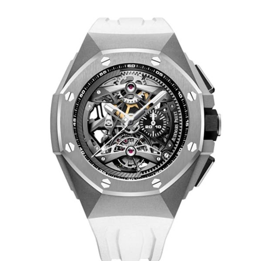 Audemars Piguet - Royal Oak - Tourbillon and Chronograph - 44 MM - Titanium - 26587TI.OO.D010CA.01  nyc watcher nyc watches