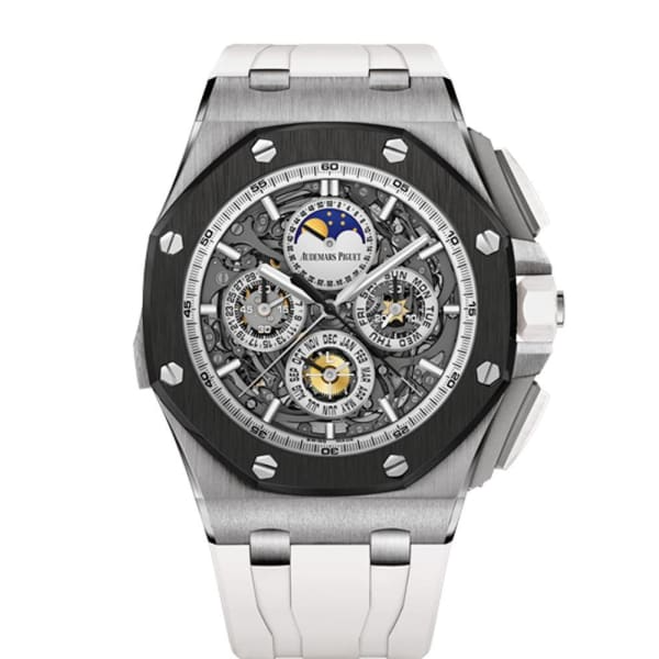 Audemars Piguet - Royal Oak - Perpetual Calendar and Moonphase - 44 MM - Titanium - 26571IO.OO.A010CA.01 nyc watcher nyc watches