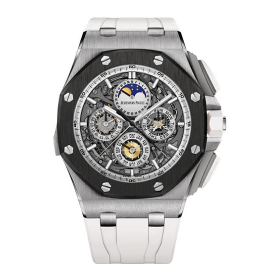 Audemars Piguet - Royal Oak - Perpetual Calendar and Moonphase - 44 MM - Titanium - 26571IO.OO.A010CA.01 nyc watcher nyc watches