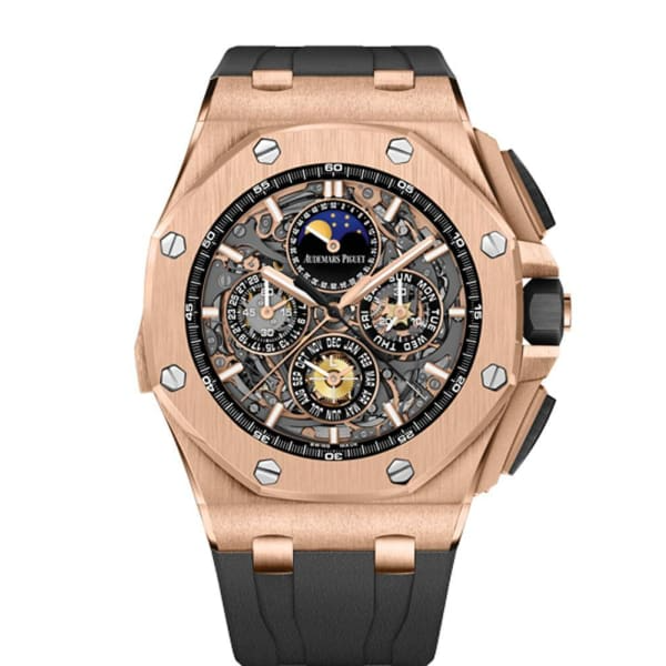 Audemars Piguet - Royal Oak - Perpetual Calendar and Moonphase - 44 MM - Rose Gold - 26571OR.OO.A002CA.01 nyc watcher nyc watches