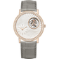 Piaget Altiplano - Rose Gold 38 MM - Grey Leather Strap - Diamond Bezel - White Mother-of-Pearl Dial - G0A45030