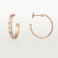 Cartier Love Earrings - Rose Gold - Diamonds - B8301433