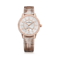 JLC - Rendez-Vous Classic Night & Day - 34 MM - Pink Gold - Silvered-Gray Guilloché Diamond Dial - Diamond Bezel - Taupe Leather Strap - Q3442441