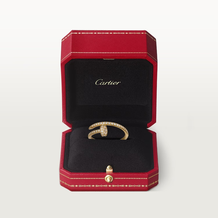 Cartier Just Un Clou Ring - Yellow Gold - Diamonds - B4231500