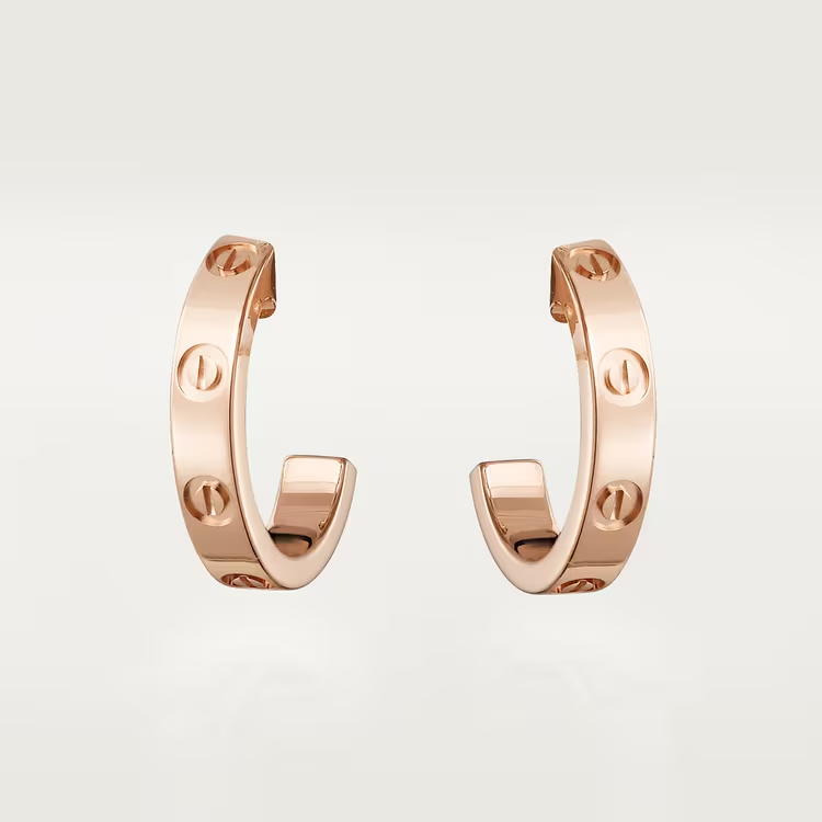 Cartier Love Earrings - Rose Gold - B8029000