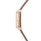 JLC - Reverso Classic Duetto - 34.2 MM x 21 MM - Pink Gold - Silvered-Gray/Black Dial - Taupe Leather Strap - Q2662543
