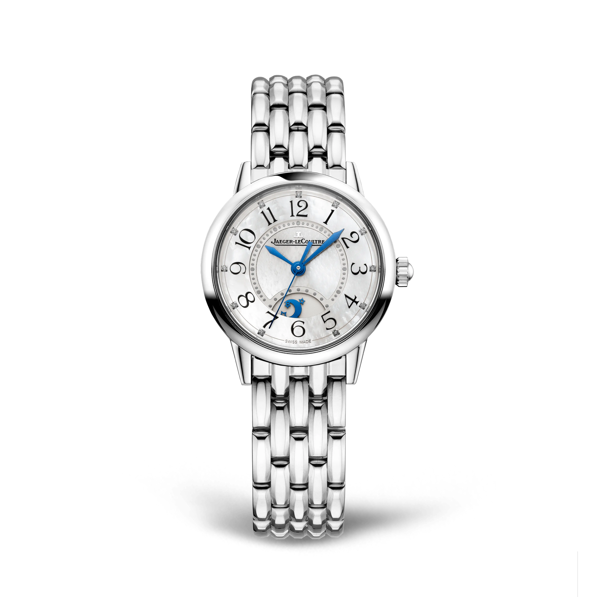 JLC - Rendez-Vous Classic Night & Day - 29 MM - Stainless Steel - Mother-Of-Pearl Dial - Stainless Steel Bracelet - Q3468110