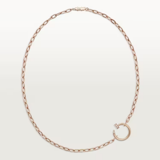 Cartier Juste Un Clou Necklace - Rose Gold - Diamonds - B7224902