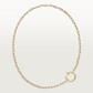 Cartier Just Un Clou Necklace - Yellow Gold Small Diamonds - B7224904