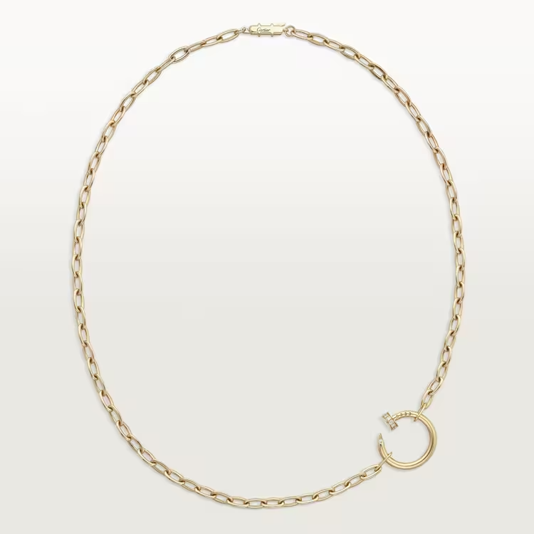 Cartier Just Un Clou Necklace - Yellow Gold Small Diamonds - B7224904