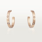 Cartier Love Earrings - Rose Gold - Diamonds - B8301433