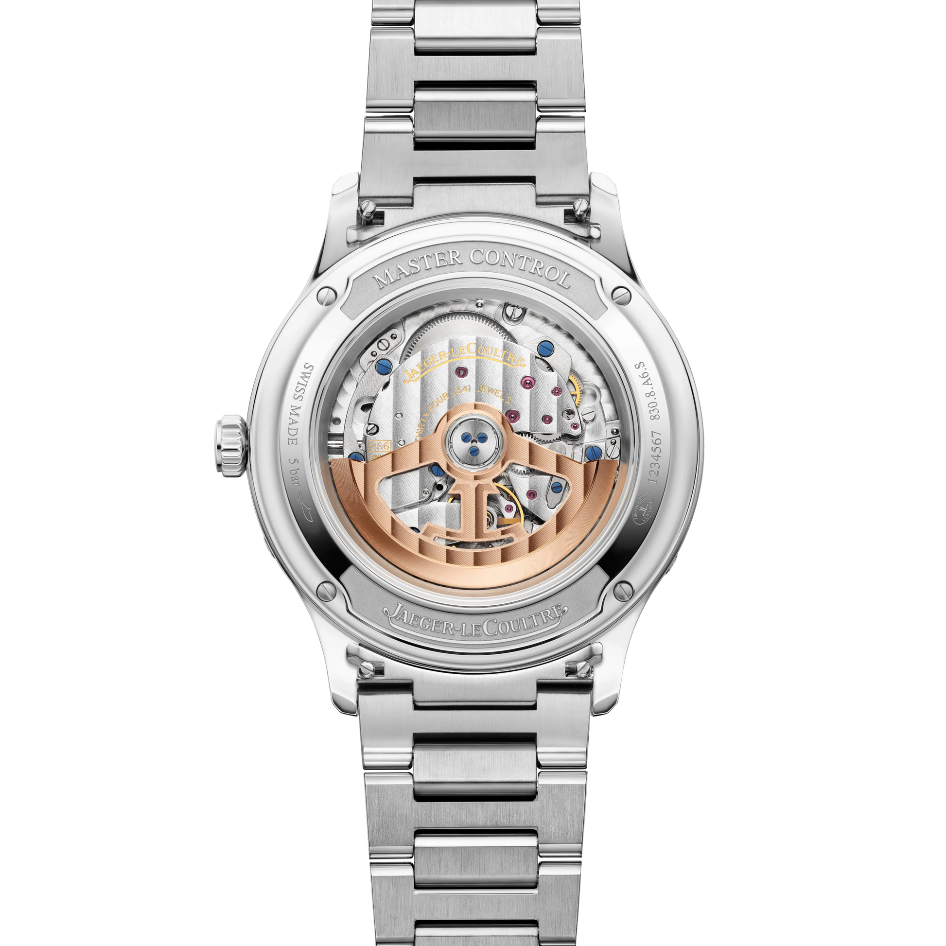 JLC - Master Control Calendar - 40 MM - Stainless Steel - Silvered-Gray Dial - Stainless Steel Bracelet - Q4148120
