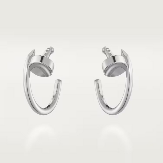 Cartier Just Un Clou Earrings - White Gold - B8301236