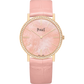 Piaget Altiplano - Rose Gold 34 MM - Pink Leather Strap - Diamond Bezel -  Mother -Of-Pearl Dial - G0A44060