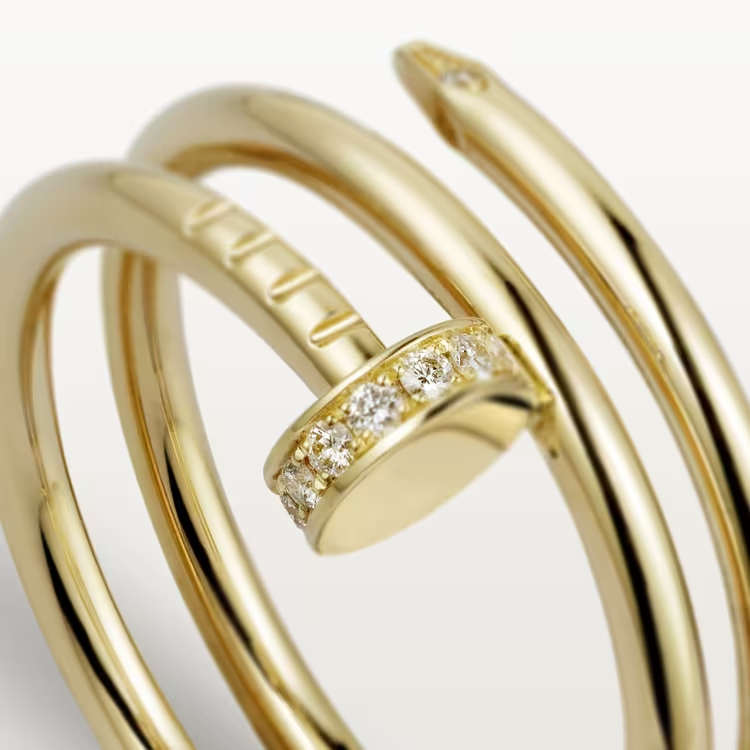 Cartier Just Un Clou Ring - Yellow Gold Diamonds - B4211800