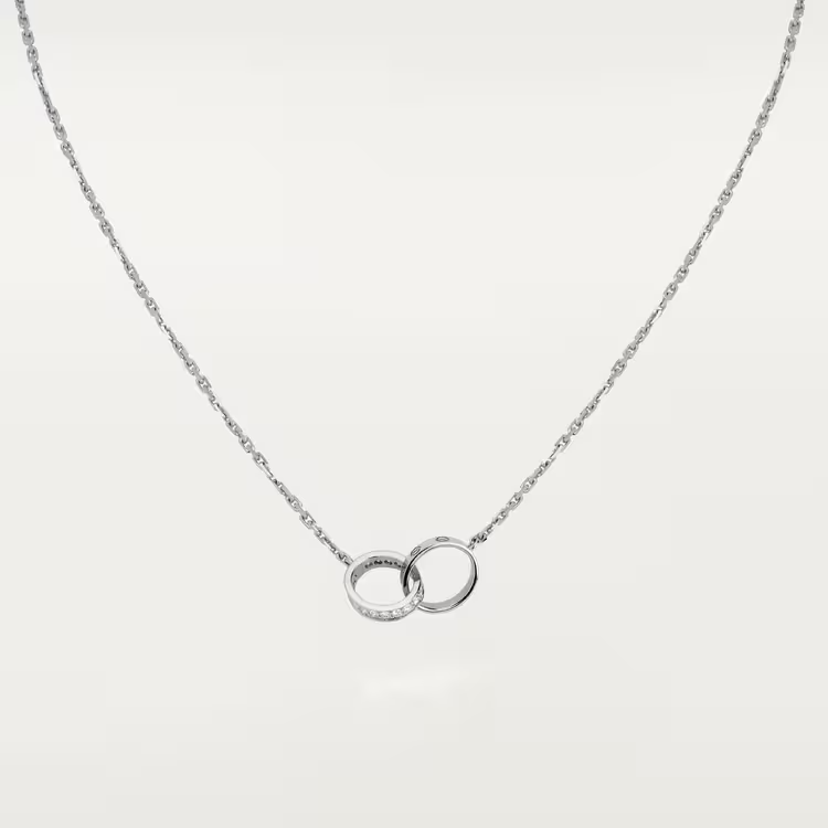 Cartier Love Necklace Diamonds - White Gold - B7013700