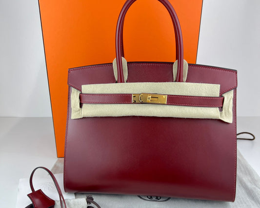 Hermès Birkin 30 - Rouge H - Box - Gold Hardware - B30RHBGHW