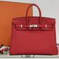 Hermès Birkin 25 - Rouge Radieux - Togo - Palladium Hardware - B25RRTPHW
