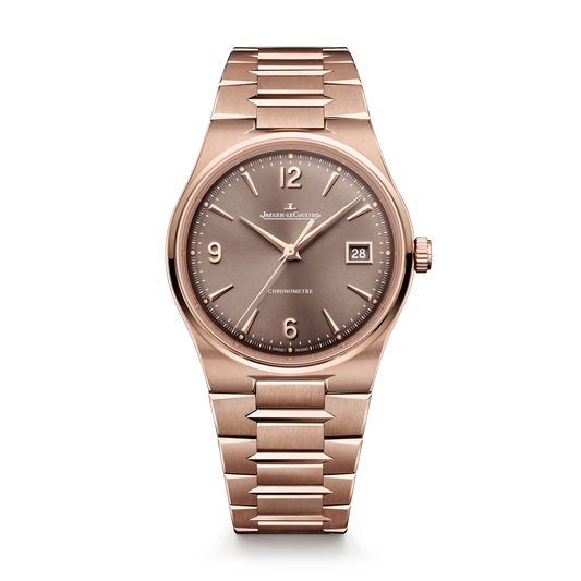 JLC - Master Control Chronometre Date - 38 MM - Rose Gold - Toffee Brown Dial - Rose Gold Bracelet - Q415216J