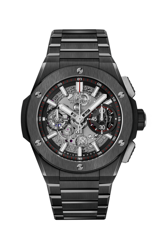 Hublot Big Bang Integrated Black Magic 42 MM - Black Ceramic Bracelet - Matte Black Skeleton Dial - 451.CX.1170.CX