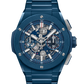 Hublot Big Bang Integrated Blue Ceramic 42 MM - Blue Ceramic Bracelet - Matte Blue Skeleton Dial - 451.EX.5123.EX