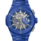 Hublot Big Bang Integrated Blue Indigo Ceramic 42 MM - Blue Ceramic Bracelet - Matte Blue Skeleton Dial - 451.EX.5129.EX