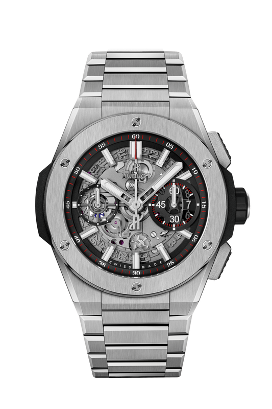 Hublot Big Bang Integrated Titanium 42 MM - Titanium Bracelet - Matte Black Skeleton Dial - 451.NX.1170.NX