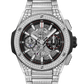 Hublot Big Bang Integrated Titanium Pave 42 MM - Titanium Diamond Bracelet - Diamond Bezel - Matte Black Skeleton Dial - 451.NX.1170.NX.3704