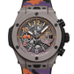 Hublot Big Bang Unico Sorai 44 MM -  Black, Purple and Orange Structured Camo Strap - Matte Warm Gray Skeleton Dial - 421.FX.8099.NR.SOA23