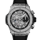 Hublot Big Bang Unico Titanium 42 MM - Striped Black Rubber Strap - Matte Black Skeleton Dial - 441.NX.1171.RX