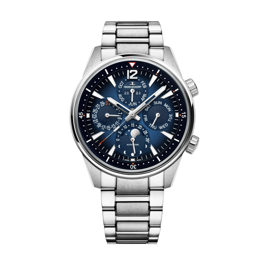 JLC - Polaris Perpetual Calendar - 42 MM - Stainless Steel - Shaded Blue Dial - Stainless Steel Bracelet - Q9088180